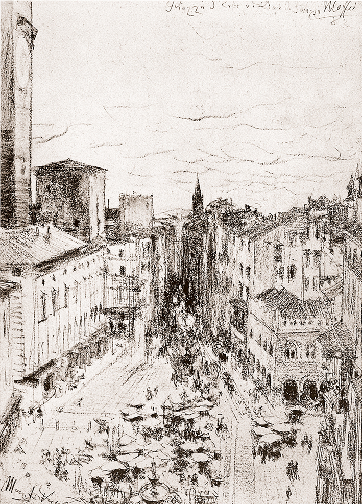  Adolpyh Von Menzel —— 城市俯瞰